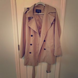 Double breasted trench coat